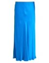 Ottod'ame Woman Midi Skirt Blue Size 8 Viscose In Blue