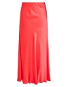 Ottod'ame Woman Midi Skirt Coral Size 10 Viscose In Red