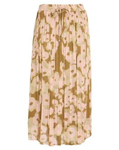 Ottod'ame Woman Midi Skirt Pink Size 6 Viscose