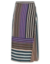 Ottod'ame Woman Midi Skirt Purple Size 4 Viscose