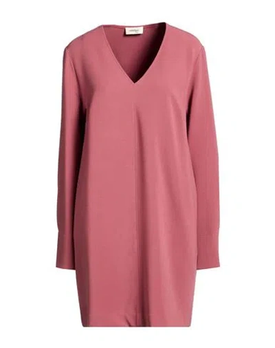 Ottod'ame Woman Mini Dress Antique Rose Size 12 Polyester, Viscose, Elastane In Pink