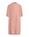 Ottod'ame Woman Mini Dress Antique Rose Size 8 Cotton In Pink