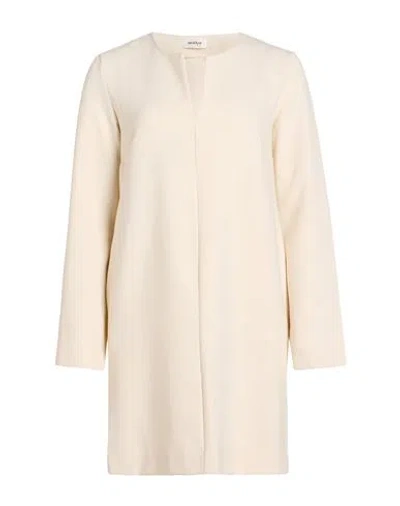 Ottod'ame Woman Mini Dress Beige Size 8 Polyester, Viscose, Elastane In Neutral