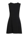 Ottod'ame Woman Mini Dress Black Size 10 Polyester, Viscose, Elastane
