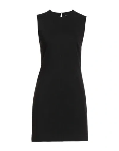 Ottod'ame Woman Mini Dress Black Size 12 Viscose, Nylon, Elastane