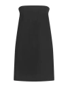 Ottod'ame Woman Mini Dress Black Size 6 Polyester, Virgin Wool, Elastane In Black