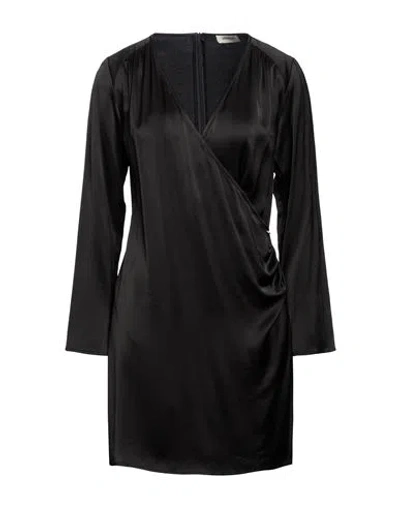 Ottod'ame Woman Mini Dress Black Size 6 Viscose