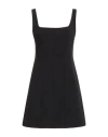 Ottod'ame Woman Mini Dress Black Size 8 Polyester, Viscose, Elastane