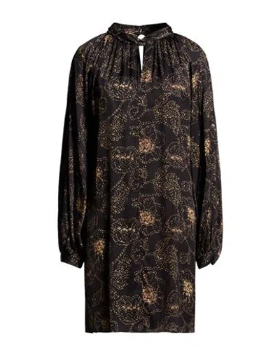 Ottod'ame Woman Mini Dress Black Size 8 Viscose