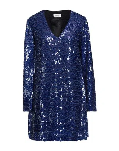 Ottod'ame Woman Mini Dress Blue Size 8 Polystyrene, Nylon, Elastane