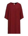 Ottod'ame Woman Mini Dress Burgundy Size 6 Polyester, Elastane In Red