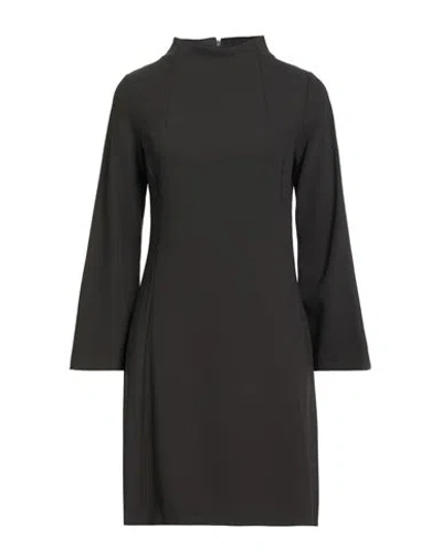 Ottod'ame Woman Mini Dress Dark Green Size 4 Polyester