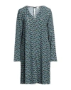 Ottod'ame Woman Mini Dress Deep Teal Size 10 Viscose In Green
