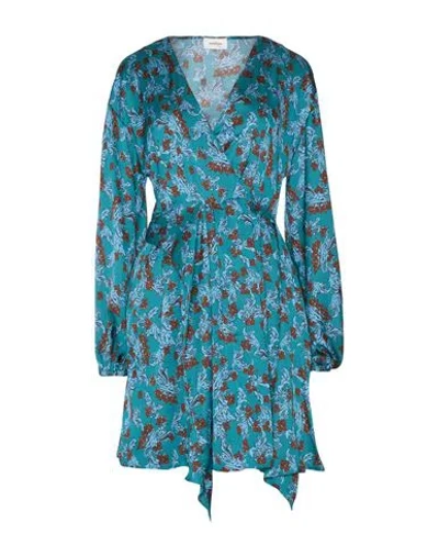 Ottod'ame Woman Mini Dress Deep Teal Size 4 Polyester In Green