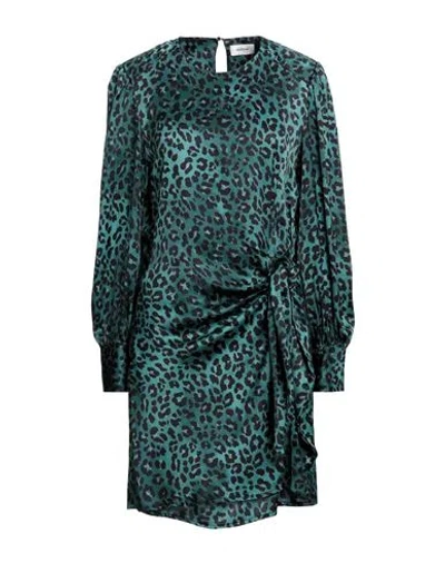 Ottod'ame Woman Mini Dress Deep Teal Size 6 Viscose In Green