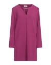 Ottod'ame Woman Mini Dress Fuchsia Size 10 Polyester, Viscose, Elastane In Pink