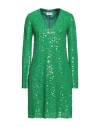 Ottod'ame Woman Mini Dress Green Size 4 Polystyrene, Nylon, Elastane