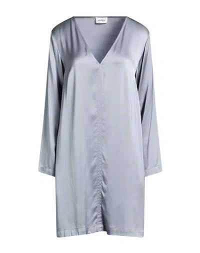 Ottod'ame Woman Mini Dress Grey Size 6 Viscose In Gray