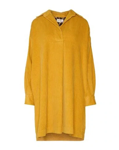 Ottod'ame Woman Mini Dress Marigold Size 6 Cotton In Yellow