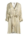 Ottod'ame Woman Mini Dress Pastel Yellow Size 8 Viscose