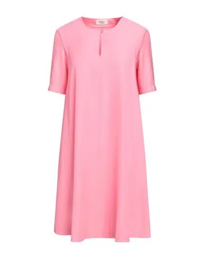 Ottod'ame Woman Mini Dress Pink Size 8 Polyester, Elastane