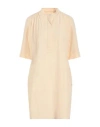 Ottod'ame Woman Mini Dress Yellow Size 10 Cotton