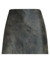 Ottod'ame Woman Mini Skirt Black Size 8 Polyester, Cotton In Black