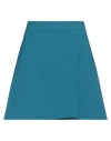 Ottod'ame Woman Mini Skirt Deep Teal Size 8 Polyester, Viscose, Elastane