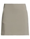 Ottod'ame Woman Mini Skirt Grey Size 8 Polyester, Viscose, Elastane
