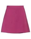 Ottod'ame Woman Mini Skirt Magenta Size 8 Polyester, Viscose, Elastane