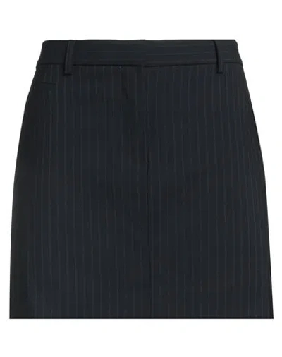 Ottod'ame Woman Mini Skirt Midnight Blue Size 8 Polyester, Virgin Wool, Elastane