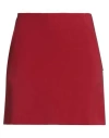 Ottod'ame Woman Mini Skirt Red Size 10 Polyester, Viscose, Elastane