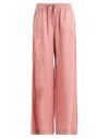 Ottod'ame Woman Pants Antique Rose Size 10 Linen In Pink