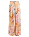 Ottod'ame Woman Pants Apricot Size 10 Viscose In Orange