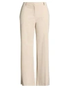 Ottod'ame Woman Pants Beige Size 10 Polyester, Viscose, Elastane In Neutral