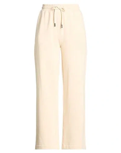 Ottod'ame Woman Pants Beige Size 12 Cotton In Neutral