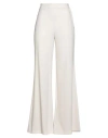 Ottod'ame Woman Pants Beige Size 4 Polyester, Viscose, Elastane In White