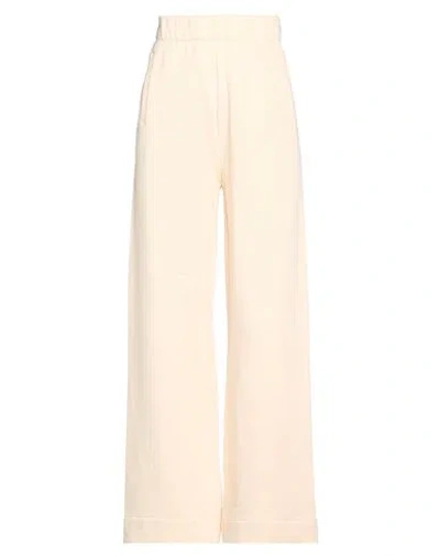 Ottod'ame Woman Pants Beige Size 8 Cotton In Neutral