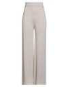 Ottod'ame Woman Pants Beige Size 8 Virgin Wool, Acrylic In Gray