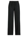 Ottod'ame Woman Pants Black Size 10 Polyester, Virgin Wool, Elastane In Black