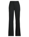 Ottod'ame Woman Pants Black Size 10 Polyester, Virgin Wool, Elastane In Black