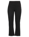 Ottod'ame Woman Pants Black Size 10 Polyester, Viscose, Elastane
