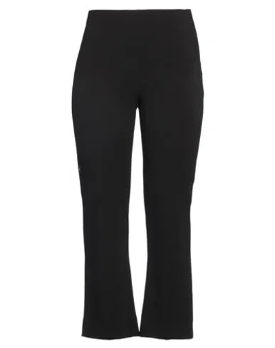 Ottod'ame Woman Pants Black Size 10 Polyester, Viscose, Elastane