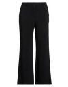 Ottod'ame Woman Pants Black Size 10 Polyester, Viscose, Elastane In Black