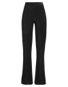 Ottod'ame Woman Pants Black Size 12 Viscose, Polyester, Nylon, Elastane