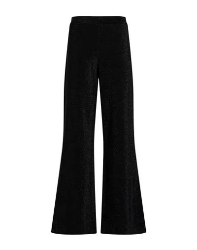 Ottod'ame Woman Pants Black Size 12 Viscose, Polyester, Nylon, Elastane