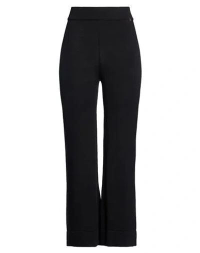 Ottod'ame Woman Pants Black Size 4 Merino Wool, Acrylic
