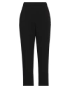 Ottod'ame Woman Pants Black Size 8 Polyester, Viscose, Elastane