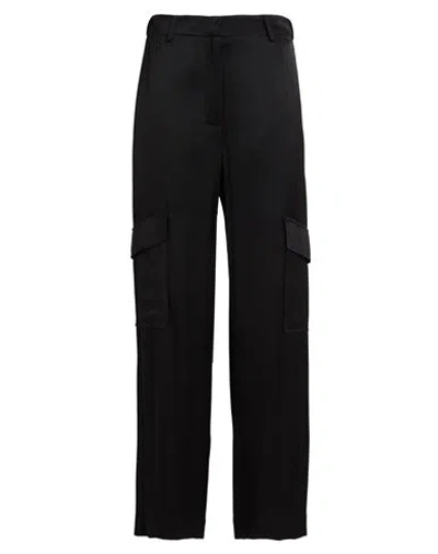 Ottod'ame Woman Pants Black Size 8 Viscose