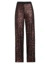 Ottod'ame Woman Pants Bronze Size 10 Polyester
